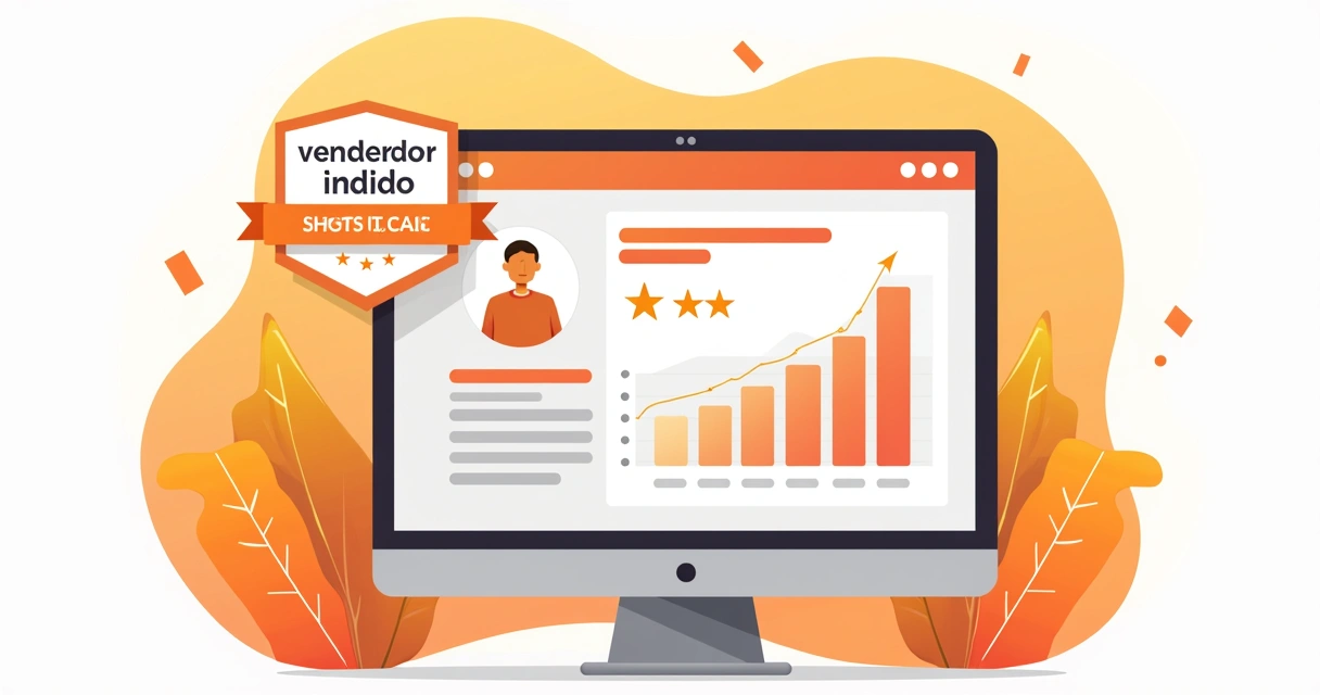 Perfil de vendedor indicado na Shopee com selo especial 