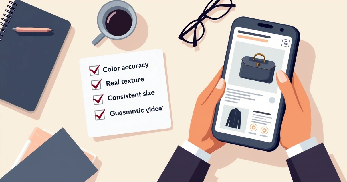 Checklist de revisão de anúncio no celular antes da publicação 